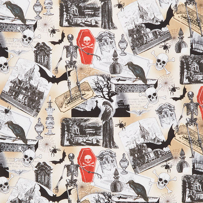 Nevermore - Spooky Collage Multi Yardage
