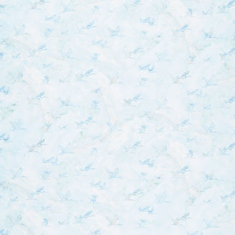 New Dawn - Birds Blue Digitally Printed Yardage
