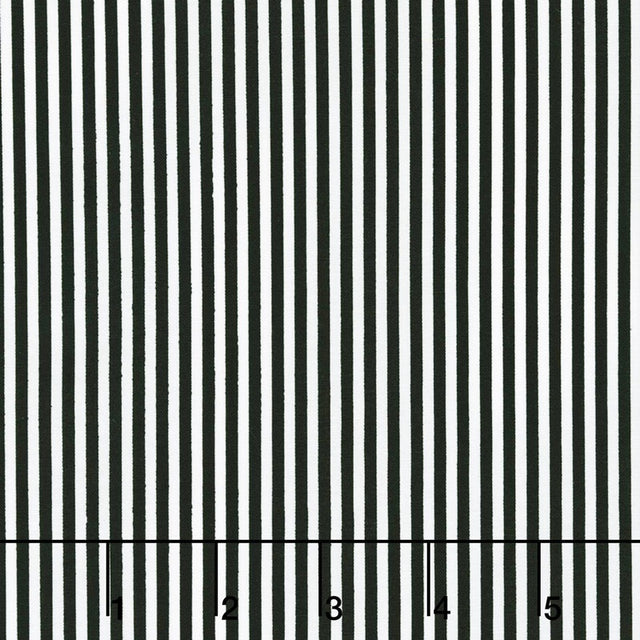 New Stripes - 1/8 Stripe Black Yardage