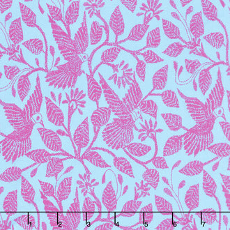 Night Music - Stitched in Flight Berry 108" Wide Backing