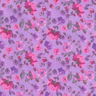 Night Riviera - Dancing Floral Purple Yardage