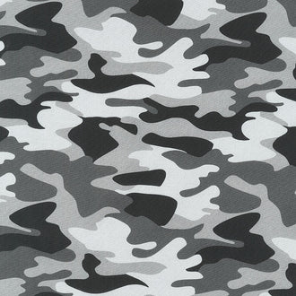 Nobody Fights Alone - Camouflage Gray Yardage