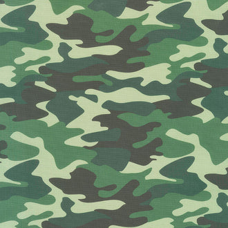 Nobody Fights Alone - Camouflage Green Yardage