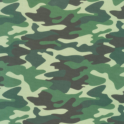 Nobody Fights Alone - Camouflage Green Yardage