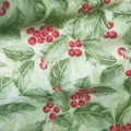 Noel - Holly Berries Green Metallic Yardage Alternative View #1