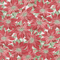 Noel - Poinsettias Red Metallic Yardage Primary Image