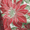 Noel - Poinsettias Red Metallic Yardage Alternative View #1