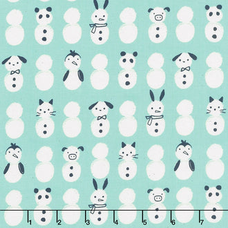 Noel - Snow Babies Mint Yardage
