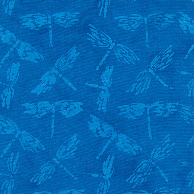 Nouveau Soul Batiks - Dragonfly Lake Blue Yardage Primary Image