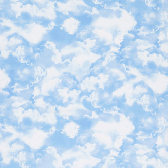 Novelty - Clouds Blue Yardage