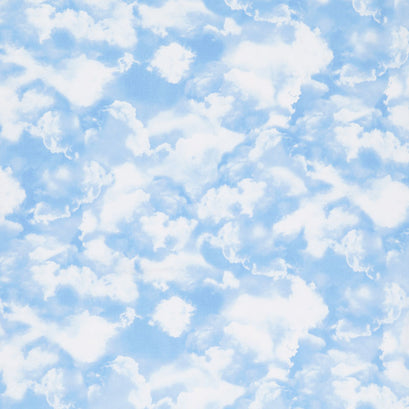 Novelty - Clouds Blue Yardage