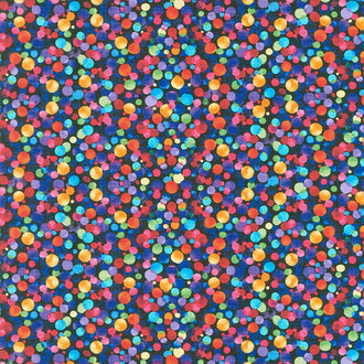 Novelty - Floating Rainbow Dots Multi Yardage