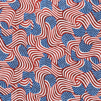 Novelty - Packed Flags USA Yardage