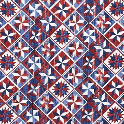 Novelty - Patriotic Quilt USA Yardage