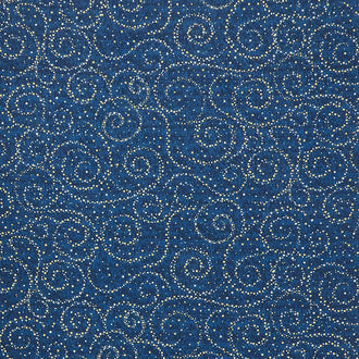 Novelty - Swirly Stars Night Yardage