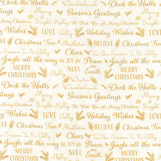 O Christmas Tree - Holiday Wishes Cream Yardage