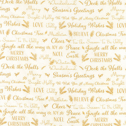 O Christmas Tree - Holiday Wishes Cream Yardage