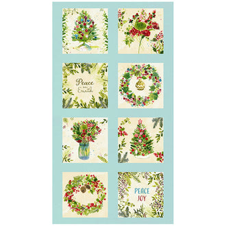 O Christmas Tree - Tree Block Aqua Panel