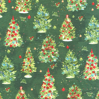 O Christmas Tree - Trees Dark Forest Yardage