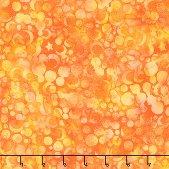 October Twist Batiks - Moon Burnt Orange Yardage