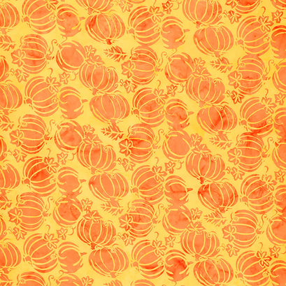 October Twist Batiks - Pumpkin Cheddar Yardage
