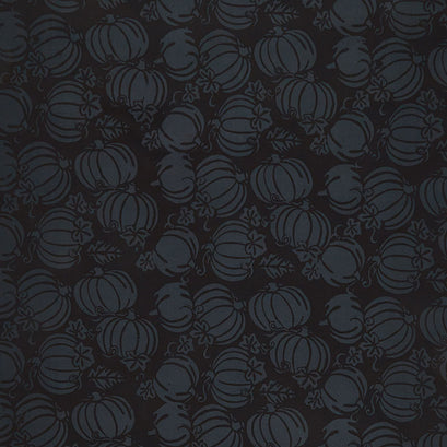 October Twist Batiks - Pumpkin Jet Black Yardage