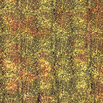 October Twist Batiks - Spider Web Sunset Yardage