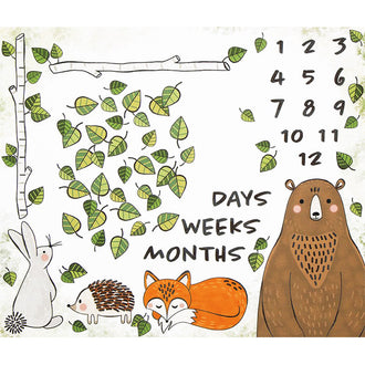 Oh How They Grow - Forest White Digitally Printed Panel