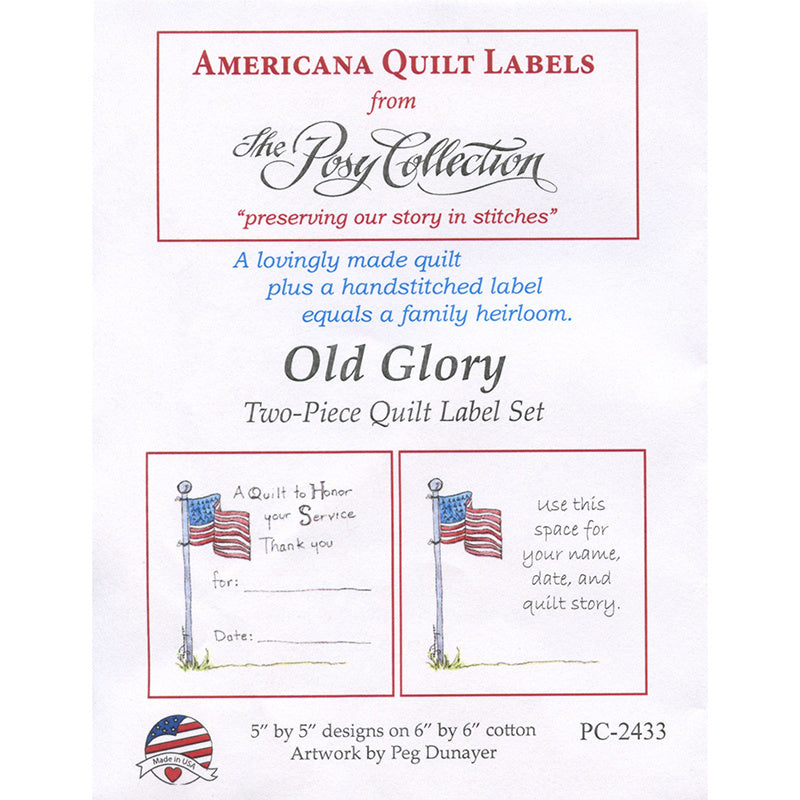 Old Glory Quilt Labels