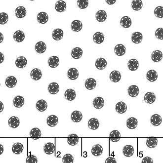 Old Made - Snap Dots White Yardage