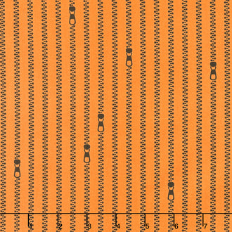 Old Made - Zipper Stripes Orange Yardage