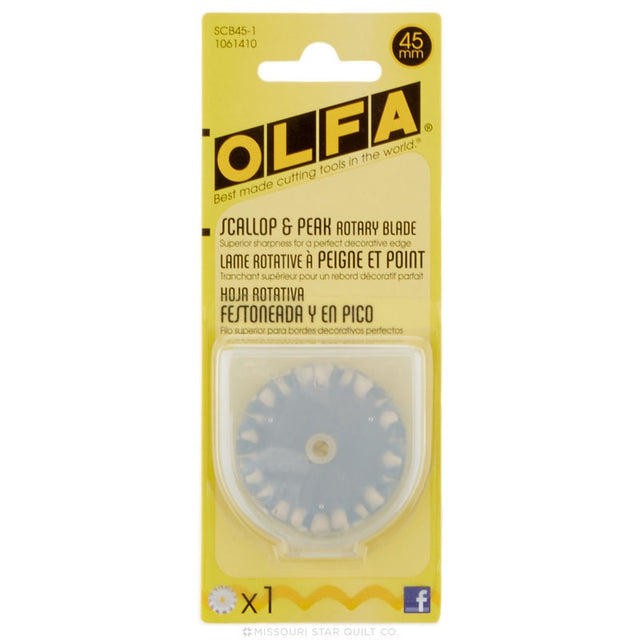 OLFA Scallop Decorative Edge Rotary Blade 45mm
