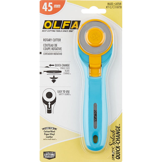 Olfa Splash Aqua 45mm Rotary Cutter