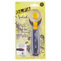 Olfa Splash Navy Rotary Cutter, Mat & Ruler