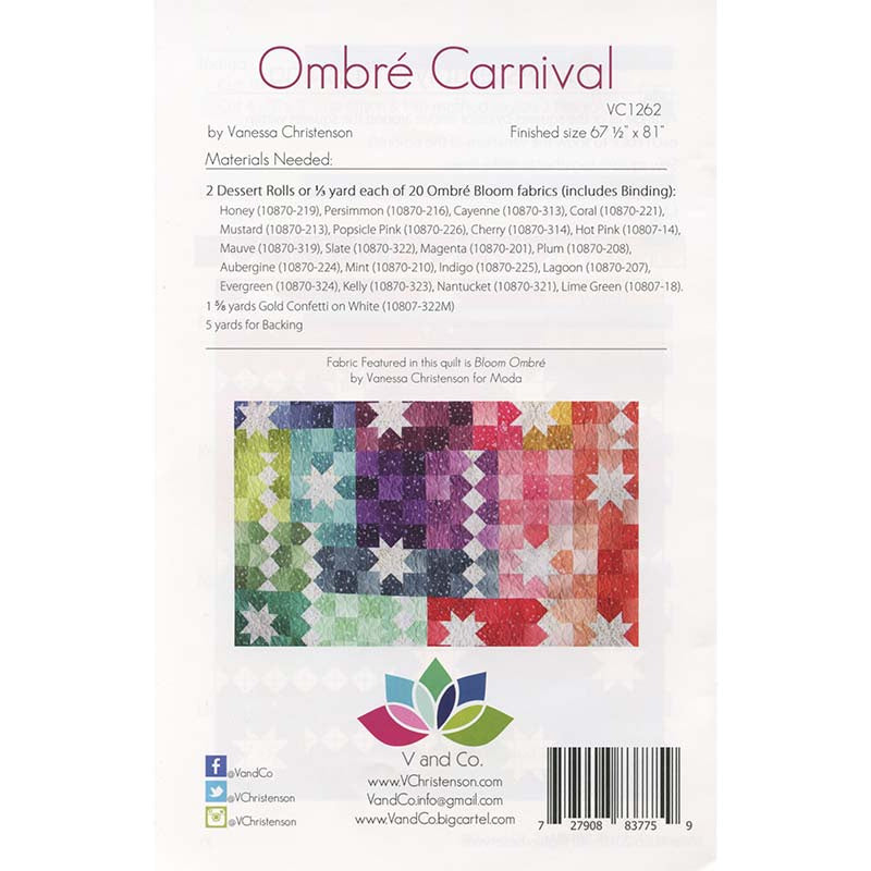 Ombre Carnival Pattern Alternative View #1