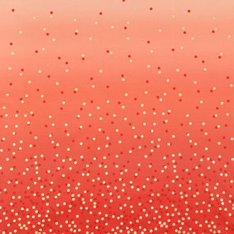 Ombre Confetti Metallic - Cayenne Yardage