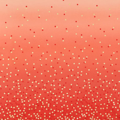 Ombre Confetti Metallic - Cayenne Yardage