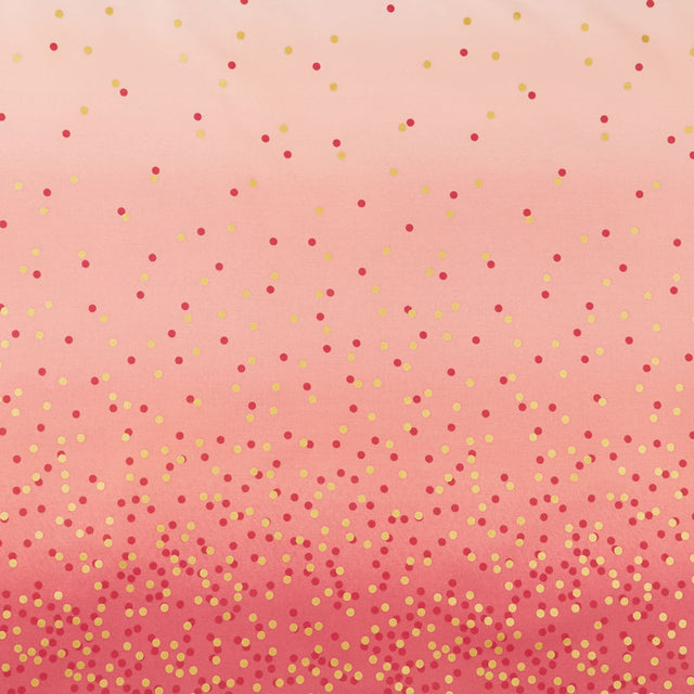 Ombre Confetti Metallic - Popsicle Pink Yardage