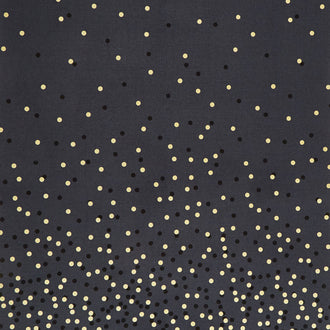 Ombre Confetti Metallic - Soft Black Yardage