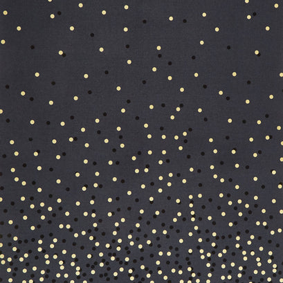 Ombre Confetti Metallic - Soft Black Yardage