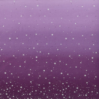 Ombre Fairy Dust Metallic - Aubergine Yardage