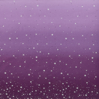 Ombre Fairy Dust Metallic - Aubergine Yardage