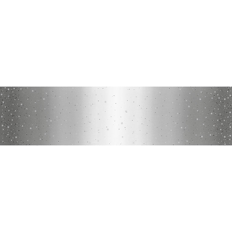 Ombre Fairy Dust Metallic - Graphic Grey Yardage