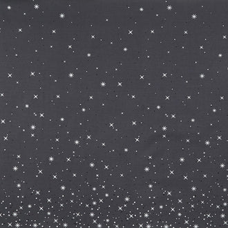 Ombre Fairy Dust Metallic - Soft Black Yardage
