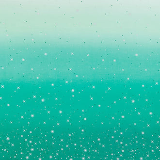 Ombre Fairy Dust Metallic - Teal Yardage