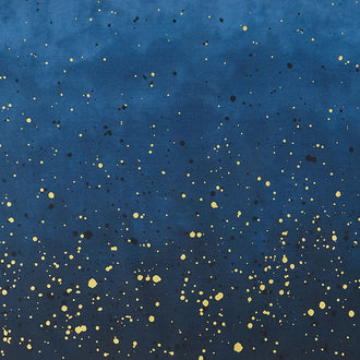Ombre Galaxy Metallic - Navy Metallic Yardage