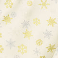 Ombre Snowflake - Ombre Snowflake Cream Metallic Yardage Alternative View #1