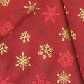 Ombre Snowflake - Ombre Snowflake Red Metallic Yardage