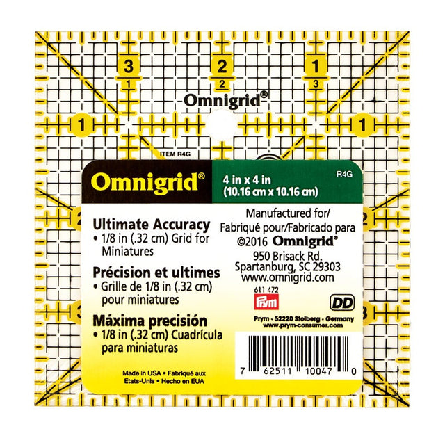 Omnigrid® 4" x 4" Ruler