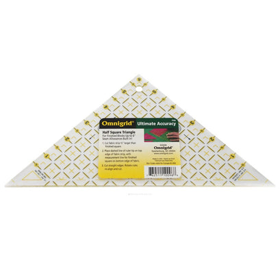 Omnigrid Half Square Triangle (Up To 6" Square) Rule